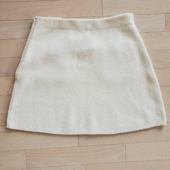 Maje ! Ivory and orange Trim mini Skirt ( EU/38) - Picture 8 of 11